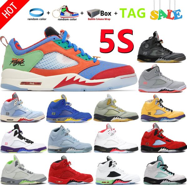 

2022 new 5 v men basketball shoes 5s doernbecher raging red stealth 2.0 fire what the white cement metallic flight oreo wings green bean ice