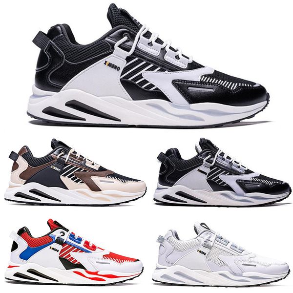 

2022 men women running shoes fashion trainer triple black white red navy university blue mens sports sneakers trainers size 36-45