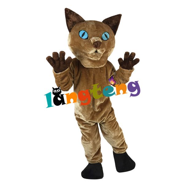 Mascote boneca traje 902 catumes de mascote de gato siamês