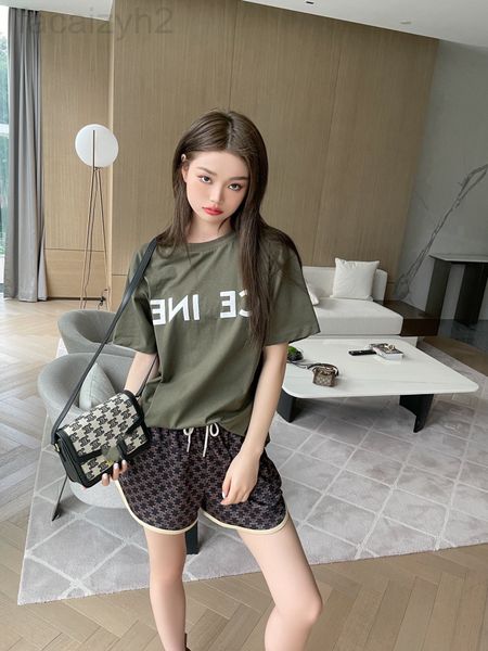 

women's t-shirt designer 2021 summer new round neck loose chest letter linda short sleeve t-shirt women's 1jng, White
