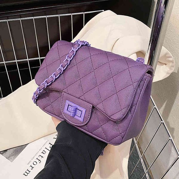 

fashion women's new high-quality versatile bag luxury designer summer small female 2022 fashion lingge chain msenger square