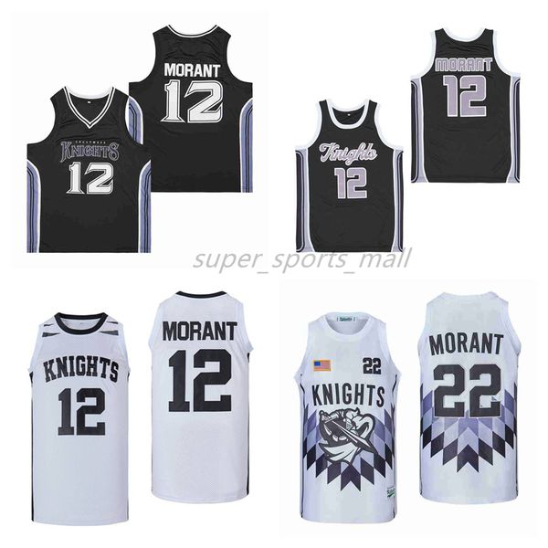 

movie basketball jerseys 22# ja morant white alternate 12# jersey, Black;red