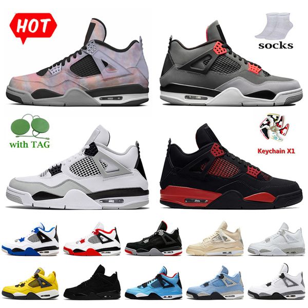 

with box jordns women mens trainers basketball shoes jumpman 4 zen master infrared 4s military black cat red thunder university blue what th