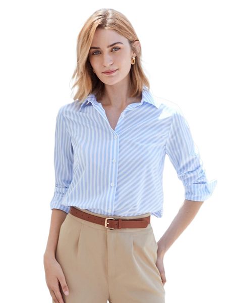 

motf premium cotton straight fit blouse v1ma#, White