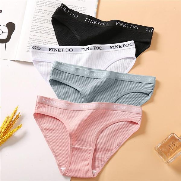 

1pc cotton women panties big size -2xl briefs brand band low underwear ladies fashion panty girls intimates lingerie, Black;pink