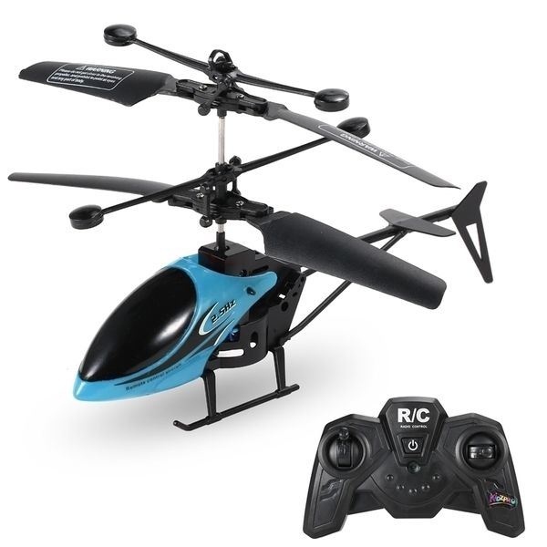 Drone de helicóptero RC com brinquedos de brinquedo de brinquedo voador elétrico leves aeronaves de controle de aeronaves internas de jogo externo para crianças 220728