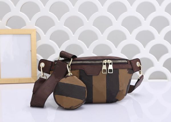 

waist bags designer fanny pack crossbody shoulder bumbag belt bag bum handbag mens womens leather embossing fannypack 2-piece zippered pocke