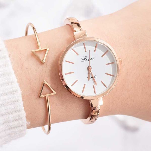 

simplicity ladies watch exquisite business female quartz wristwatch alloy strap clock time relogio feminino, Slivery;brown