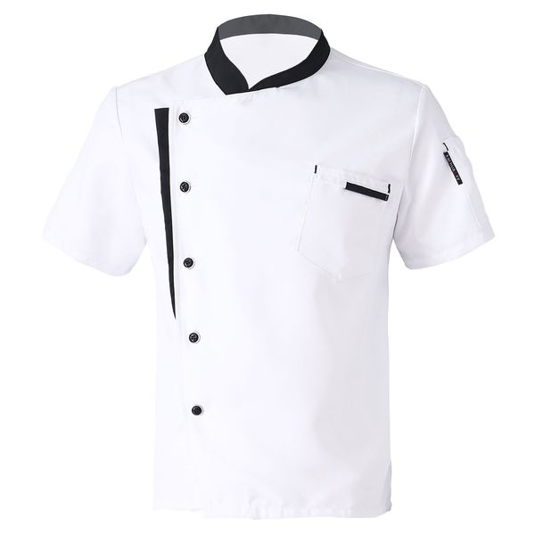 

yl034 jacket mens chef restaurant kitchen uniform restaurant  kitchen cooking clothes catering chef shirt, White;black