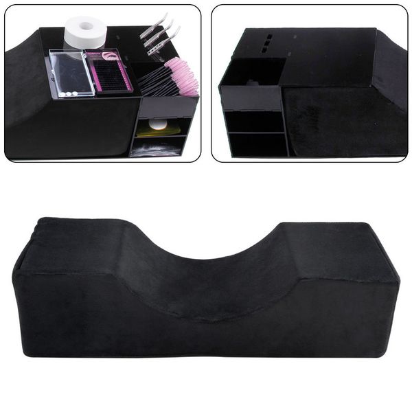 

lash pillow shelf eyelash extension stand soft grafting eyelashes makeup salon memory foam neck support professional with pocket 220602