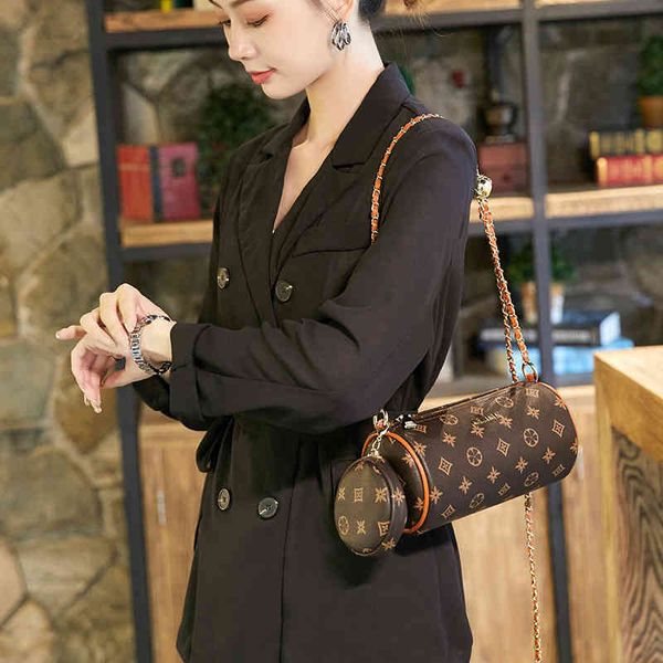 

purses small bag women's summer new versatile sling one shoulder bag advanced sense cylinder messenger bag