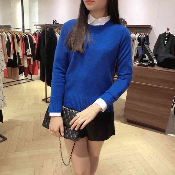

women's sweaters spring elegant style soft and comfortable simple texture cashmere sweater, White;black