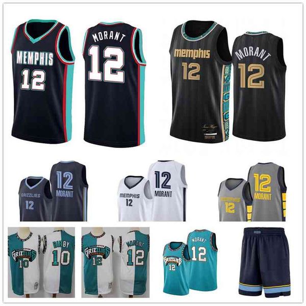 

ja 2021 basketball jersey 12 morant jersey, Black