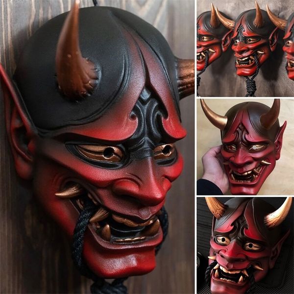 Maschere per feste 1Pc Vendita maschera da assassino giapponese Halloween Creepy Fa 220823