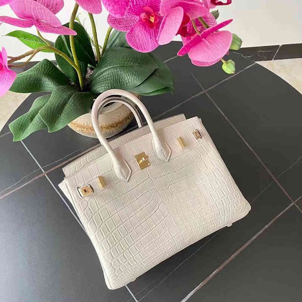 

birkins bags designer imported herme fog faced nile crocodile skin womens bag leather private customized h handmade bag portable platinum ba