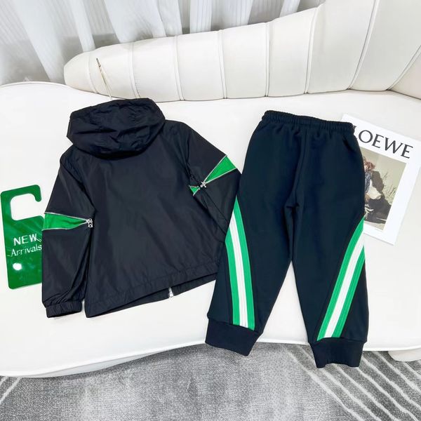 

kid girl white clothing sets korea style designer baby boy black athletic walking clothes 2022