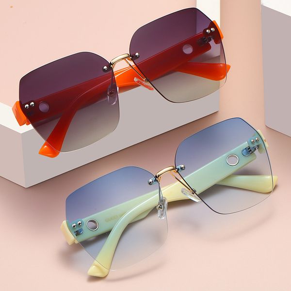 

rimless mens sunglasses womens sun glasses for men and women ladies with uv400 protection jh9995, White;black