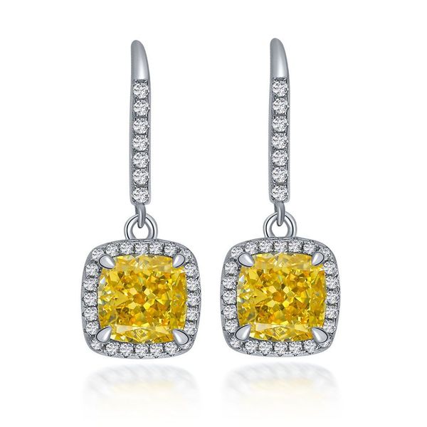 Dangle Chandelier Designer Mulheres Brincos S925 Sterling Silver Brinco Dangle Moda Anel de Orelha para Mulher Mulheres Brincos de Diamante Zircon Stud Earing Bling Jewel