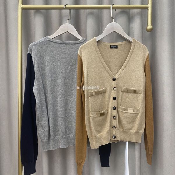 

women's knits & tees 21 xiaoxiangfeng autumn four pocket button knitted cardigan sweater coat women's, White