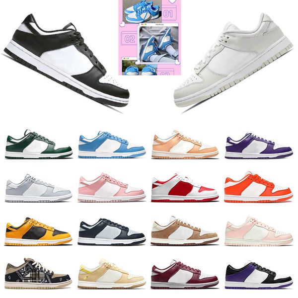 

chunky sneakers men outdoor shoes black white university blue varsity green two-toned grey fog coast court purple panda pigeon mens women sp, White;red