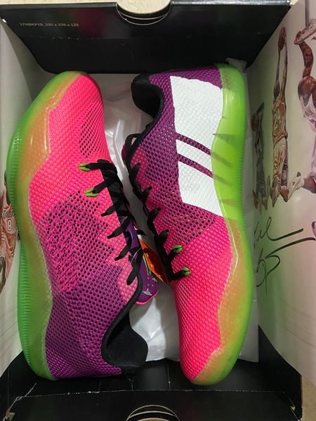 

pink black mamba 11 mambacurial shoes for sale peach jam sunset fundamenta sport shoe trainner sneakers size40-46
