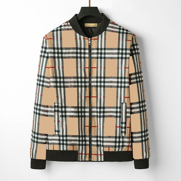 

22 designer men's autumn winter casual slim fit clothes outdoor jackets with zippers jacket loose baseball suit flight coat fashion qua, Black;brown