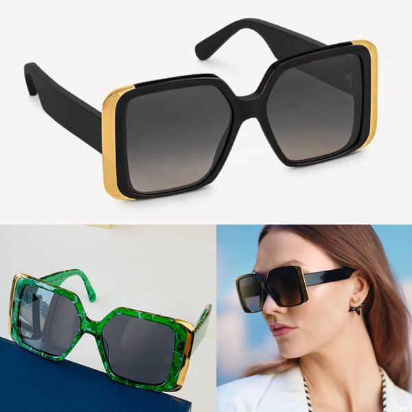 

new fashion sunglasses metal engraved women marble emerald luxury brand designer moon square shades ladies vintage drivin sun protection gla, White;black