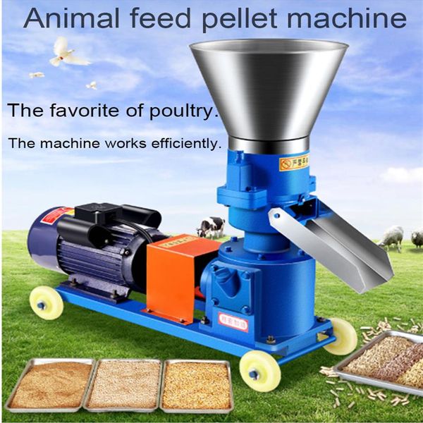 

farms-use 150 kg/h feed pellet mill machine 220v/380v feed food pellet making machine wood pellet machine254m