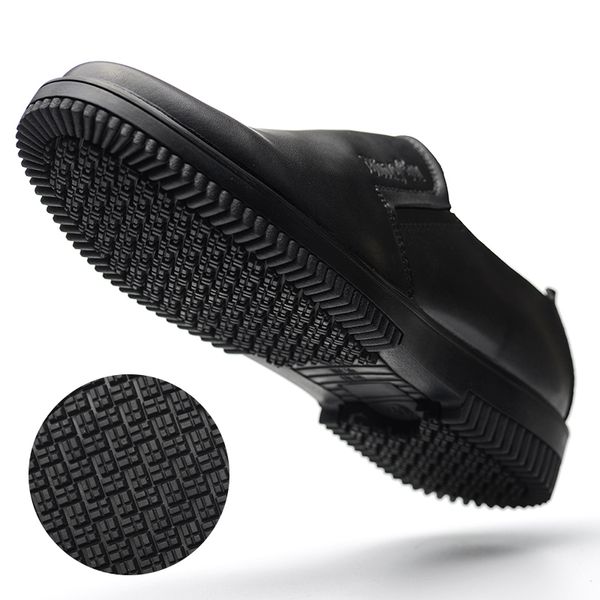 

new black boots men kitchen safety shoes antiskid shoes waterproof work boots work safety bot non-slip shoes, Black;red