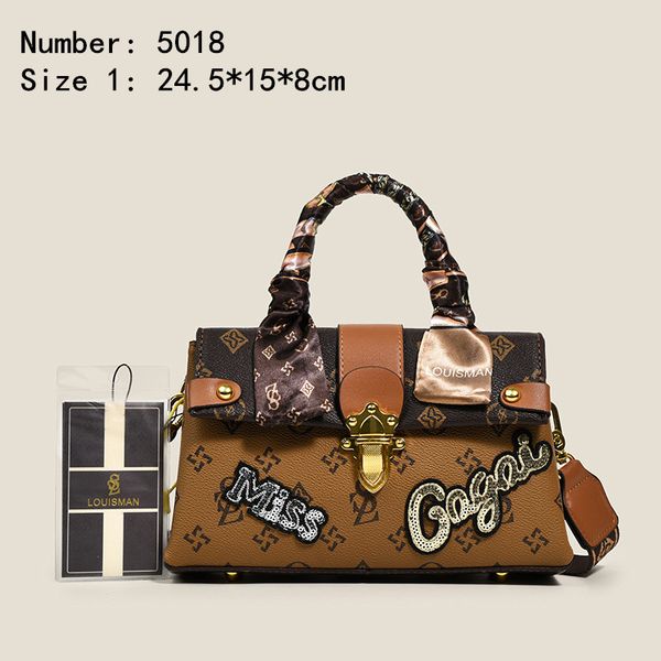 

factory-owned brand ladies leathers shoulder bag elegant sequined embroidered handbag classic ribbon retro handbags soft printed leather fas