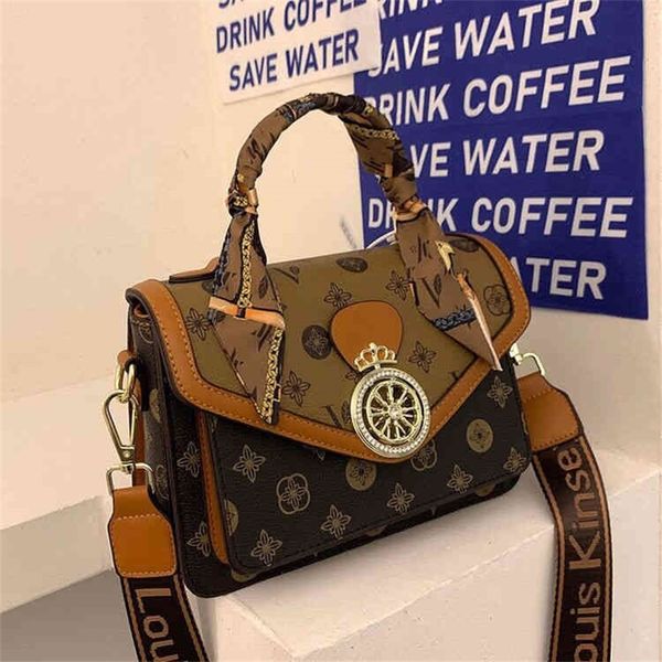 

popular retro small square bag printed silk scarf net red high-grade feeling versatile trend single shoulder bag 75% purses stores sale