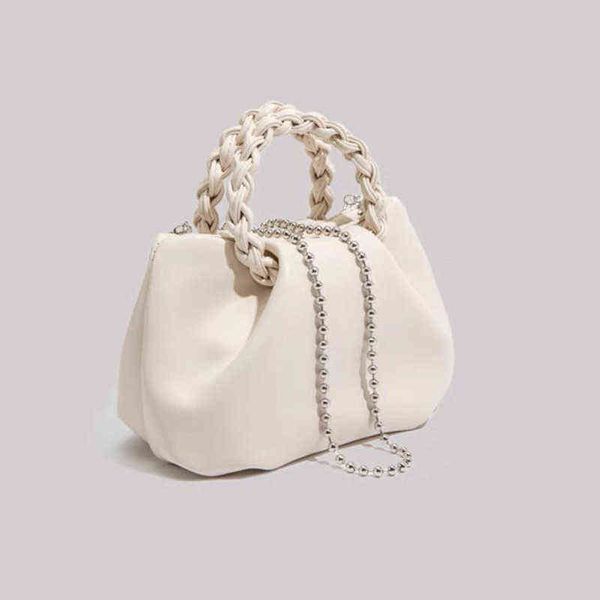 

summer women's bag 2022 new fashion light designer women luxury handbag niche design versatile portable cloud bag cute bags g220429