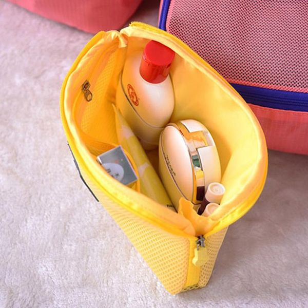 Kosmetiktaschen Hüllen Tragbarer Kit-Koffer Schwammbeutel Aufbewahrung Digitale Gadget-Geräte USB-Kabel Kopfhörer Stift Reisen für DataCosmetic