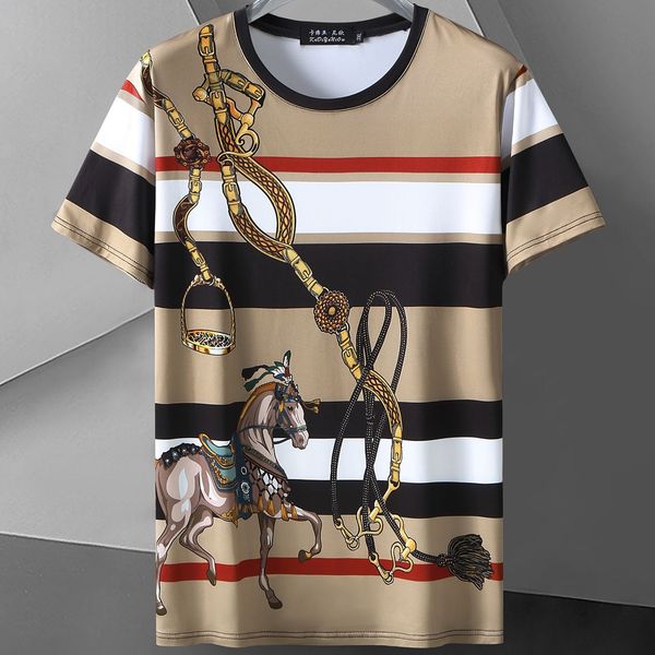 

men plus size t-shirt pring ice silk sense fat short sleeve t - shirt male thin fat half sleeve jacket plus fat 10xl, White;black