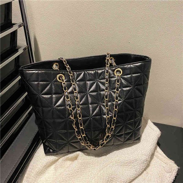 

large capacity single shoulder bag women's new fashion chain handbag trend texture messenger crossbody shoulder bags