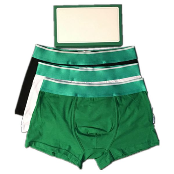 

underpants mens boxers green shorts panties underpants boxer briefs cotton fashion 7 colors underwears sent at random multiple choices whole, Black;white