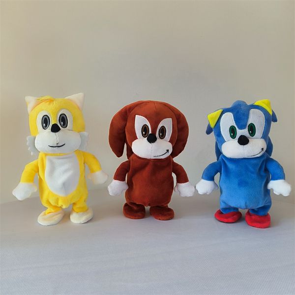 Giocattoli per bambini Bambole di peluche Cuscino Cartone animato Protagonista del film Elettrico Camminare e cantare Peluche Amore Animale Vacanza Regalo creativo Commercio all'ingrosso Grande sconto Disponibile