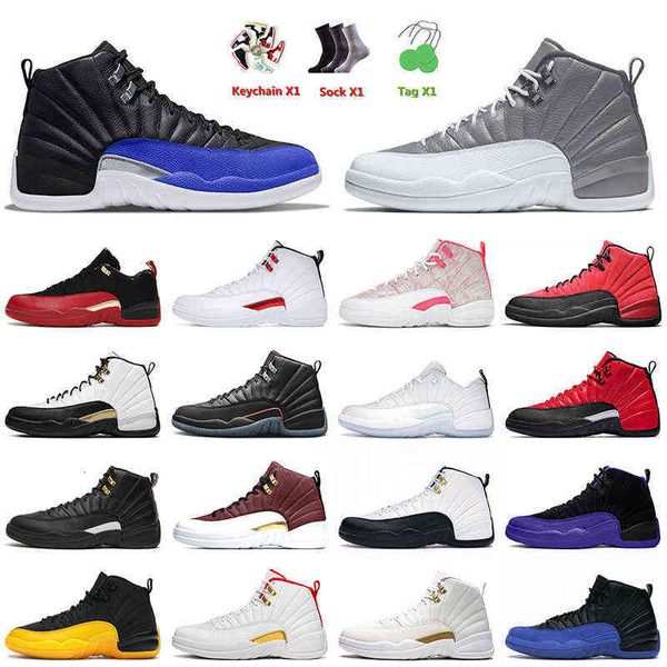 

2022 arrival basketball shoes 12 12s xii jumpman sneakers indigo dark concord playoffs grind low easter fiba the master men women trainers, White;red