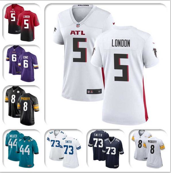 

2022 New Draft Jersey Mens Women Youth Kids Kenny Pickett Tyler Drake Smith Lewis London Cine Dalvin Cook team american football jerseys, Colour