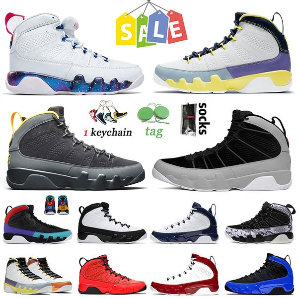

9s og basketball shoes jumpman 9 mens change the world white university gold particle grey dream it space jam unc racer blue trainers sneake