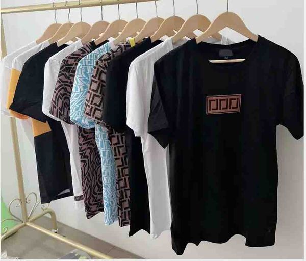 

fashion men's t shirts 22ss summer men's shirts women's short sleeve t shirt clothing letter graphic print t shirt round neck, White;black