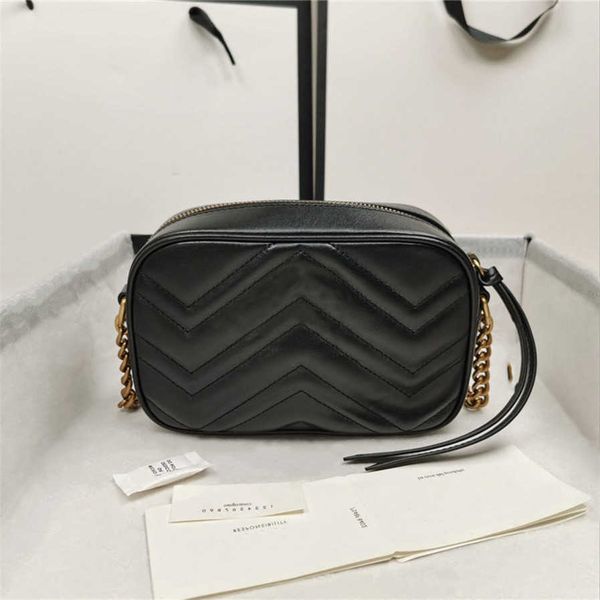 

2021fashion marmont bag love heart v wave pattern satchel shoulder bag chain handbags crossbody purse lady leather classic style tote bags