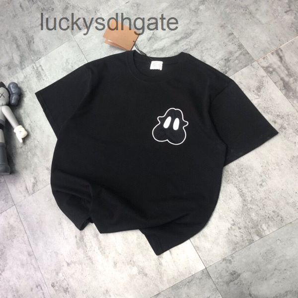 

designer bb r t shirts and polo shirt 22 spring summer new couple age reduction embroidery paste cloth cartoon avatar casual loose round nec, White;black