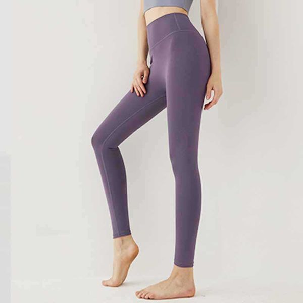

designer solid color yoga outfit naked feeling yogas pants outdoor outfit sports trousers women elastic high rise leggings running fitness, White;red