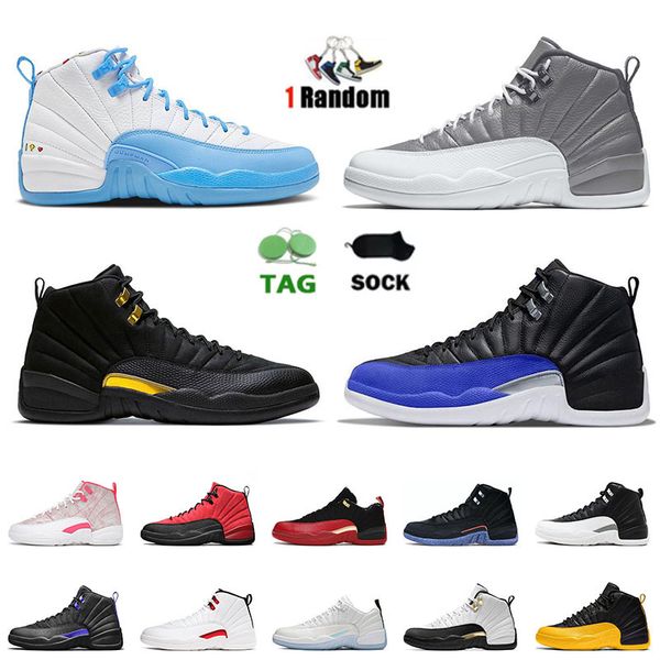 

jumpman 12 12s basketball shoes og mens womens 2022 stealth emoji royal blue black taxi playoff royalty university gold twist designer high