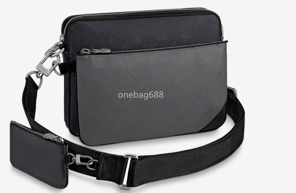 

2021 handbags boy men leather shoulder bags 3 piece business messenger bags purse handbags men tote clutch