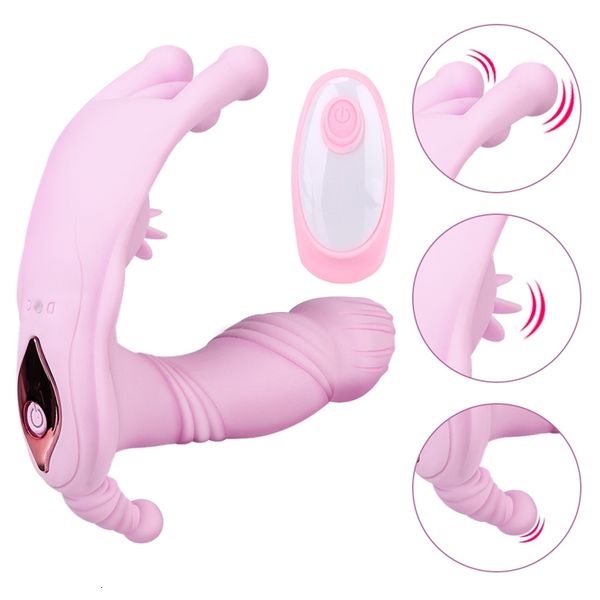 Секс -игрушечная игрушка массажер стимулятор клитора эротический носимый вибратор вибрации вибрации трусики интеллектуальные нагрев 7 мод игрушки для женщин RP9N