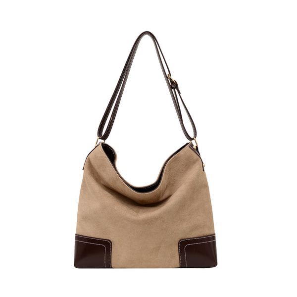 

3pcs stuff sacks women pu patchwork canvas large capacity vertical section totes mix color