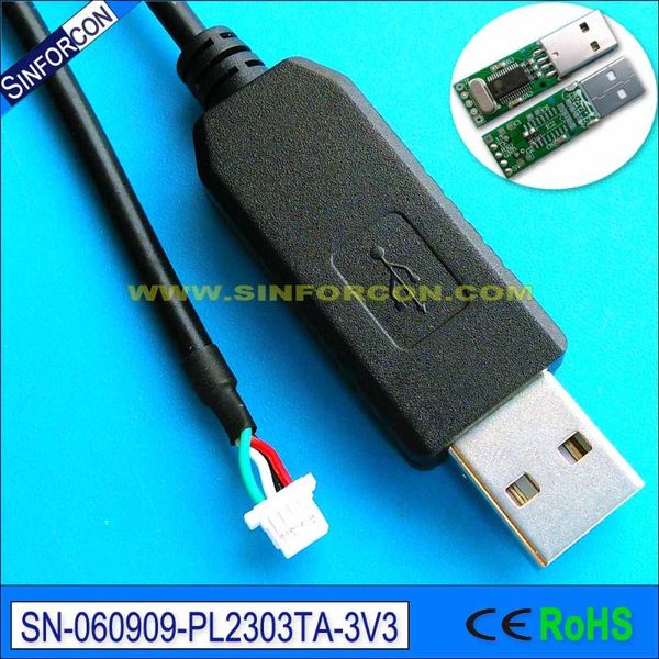 Компьютерные кабели разъемы Плодое количество USB-серийное порт Comm PL2303 UARTL 3.3V Уровень JST SH1.0mm 4p SHR-04V-S-B Download Flash Updradg