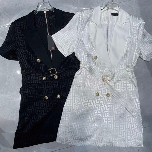 

women blazers dresses fashion skirt printing dress casual panelled womens short sleeve skirts skirt, Black;gray
